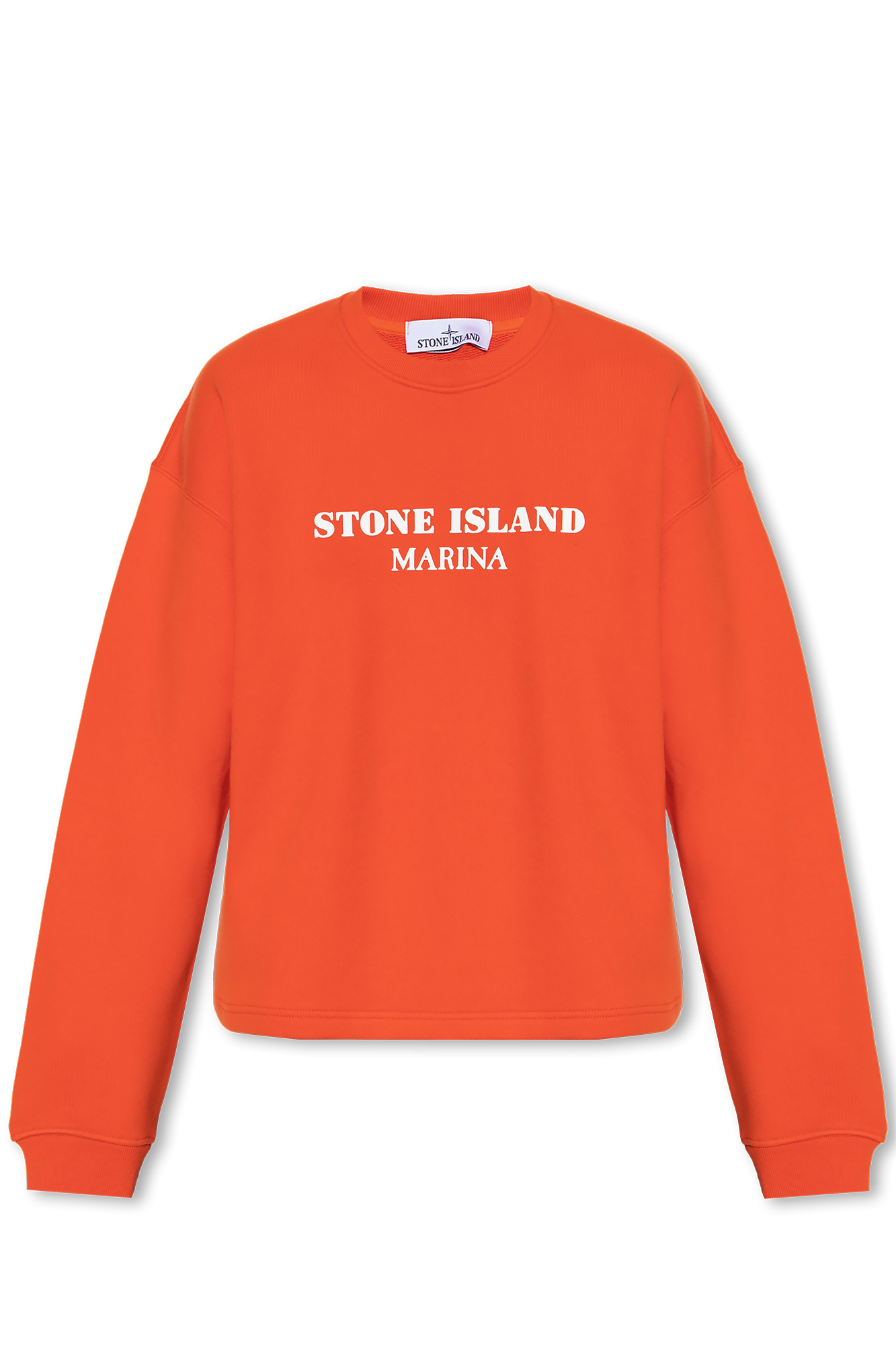 Stone island hotsell crewneck orange